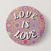Love Is Love Pride Knop Ronde Button 7,6 Cm (Voorkant)