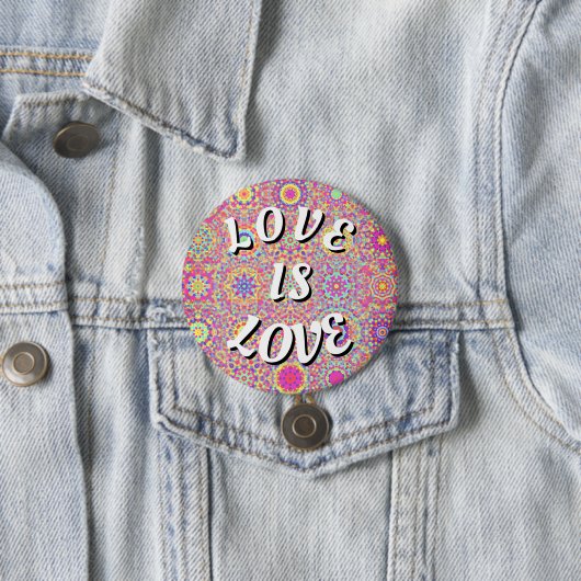Love Is Love Pride Knop Ronde Button 7,6 Cm (In situ)