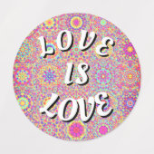 Love Is Love Pride Labels (Design 2)