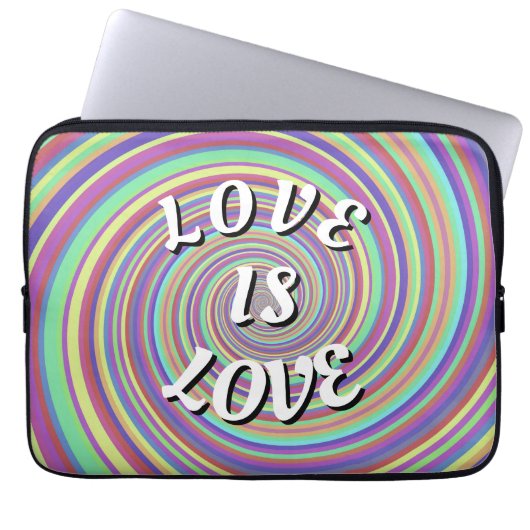 Love Is Love Pride Laptop Sleeve (Voorkant)