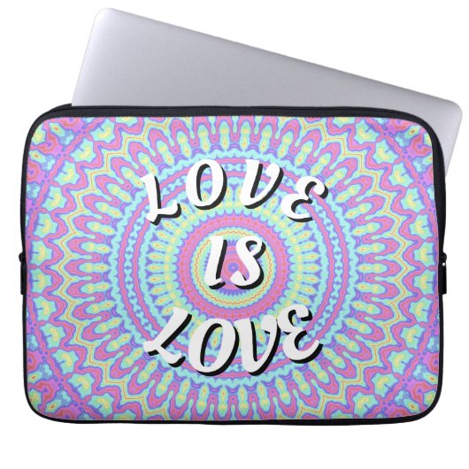 Love Is Love Pride Laptop Sleeve (Voorkant)