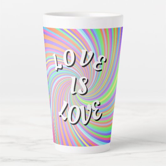 Love Is Love Pride  Latte Mok (Voorkant)