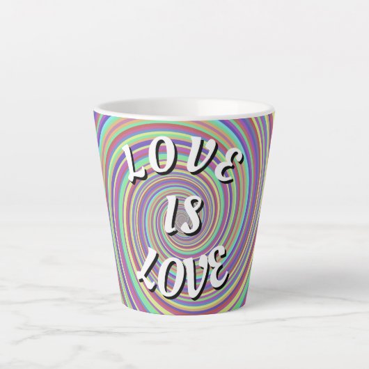 Love Is Love Pride  Latte Mok (Voorkant)