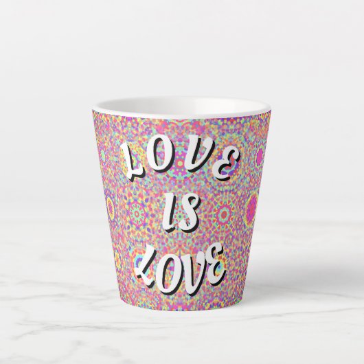 Love Is Love Pride  Latte Mok (Voorkant)