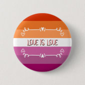 Love is Love Pride Maand Knop Ronde Button 5,7 Cm (Voorkant)