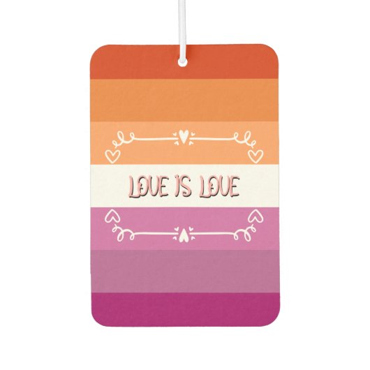 Love is Love Pride Maand Luchtverfrisser (Voorkant)