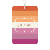 Love is Love Pride Maand Luchtverfrisser (Achterkant)