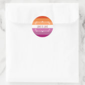 Love is Love Pride Maand Ronde Sticker (Tas)