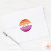 Love is Love Pride Maand Ronde Sticker (Envelop)