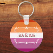Love is Love Pride Maand Sleutelhanger (Voorkant)