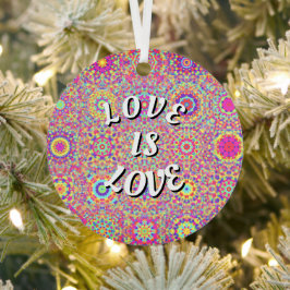 Love Is Love Pride Metalen Ornament