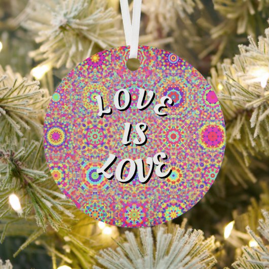 Love Is Love Pride Metalen Ornament (Insitu)