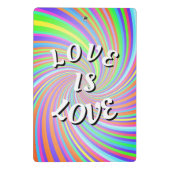 Love Is Love Pride  Mini Klembord (Achterkant)