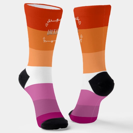 Love is Love Pride Month Crew Soks Sokken (Gebogen)