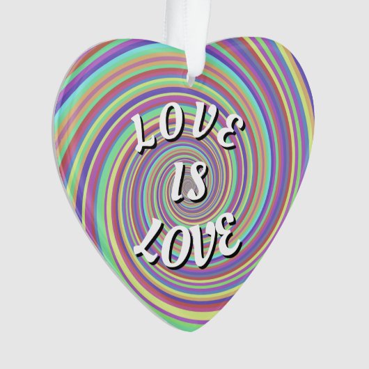 Love Is Love Pride Ornament (voorkant)