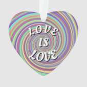 Love Is Love Pride Ornament (achterkant)