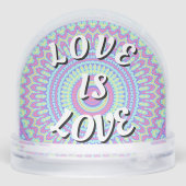Love Is Love Pride  Phone Ring Stand Sneeuwbol (Achterkant)