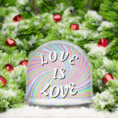 Love Is Love Pride  Phone Ring Stand Sneeuwbol (Kerstmis)