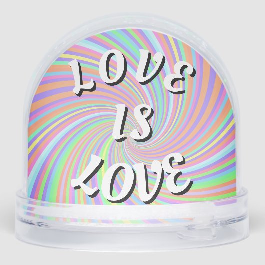 Love Is Love Pride  Phone Ring Stand Sneeuwbol (Achterkant)