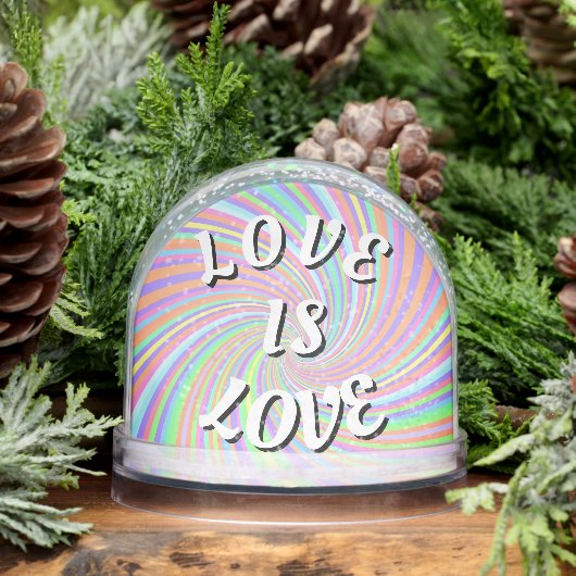 Love Is Love Pride  Phone Ring Stand Sneeuwbol (Winter)