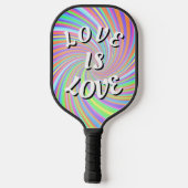 Love Is Love Pride Pickleball Paddle (Achterkant)