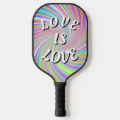 Love Is Love Pride Pickleball Paddle (Voorkant)