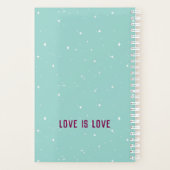 LOVE IS LOVE Pride Planner (Achterkant)
