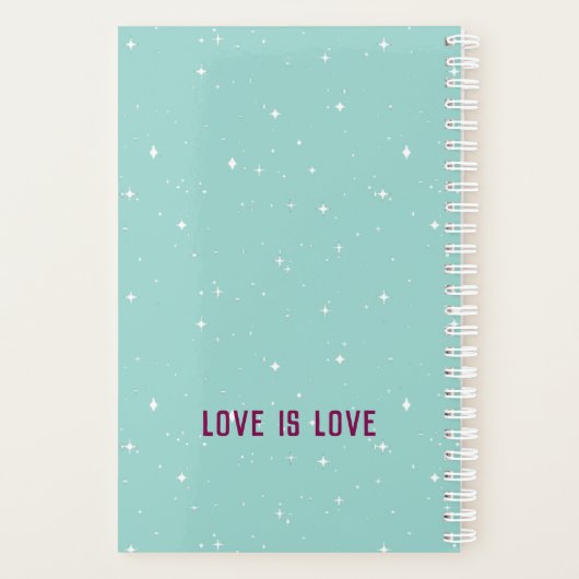 LOVE IS LOVE Pride Planner (Achterkant)