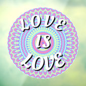 Love Is Love Pride Raamfolie Raamsticker (Vel 3)