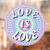 Love Is Love Pride Raamfolie Raamsticker (Vel 2)