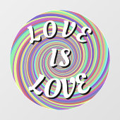 Love Is Love Pride Raamfolie Raamsticker (Vel)
