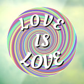 Love Is Love Pride Raamfolie Raamsticker (Vel 3)