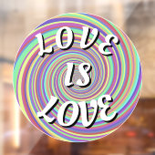 Love Is Love Pride Raamfolie Raamsticker (Vel 2)