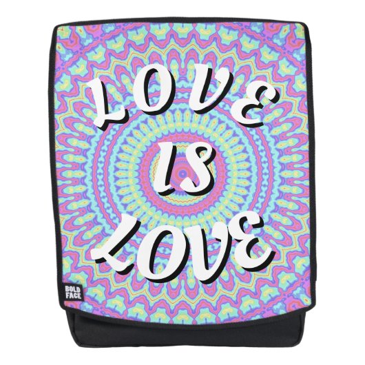Love Is Love Pride Rugzak Rugtassen (Voorkant)