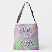 Love Is Love Pride Schoudertasje Crossbody Tas (Achterkant)