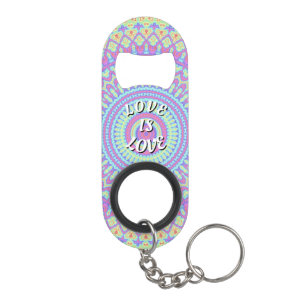 Love Is Love Pride Sleutelanhanger Flesopener Mini Flessenopener