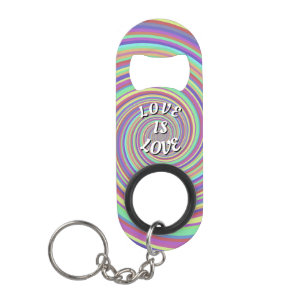 Love Is Love Pride Sleutelanhanger Flesopener Mini Flessenopener