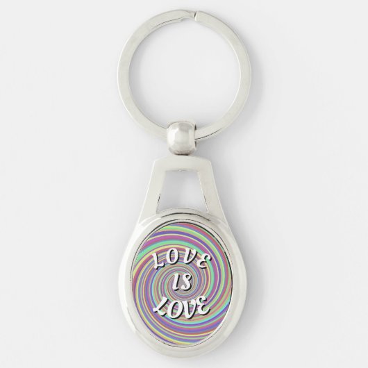 Love Is Love Pride Sleutelhanger (Voorkant)