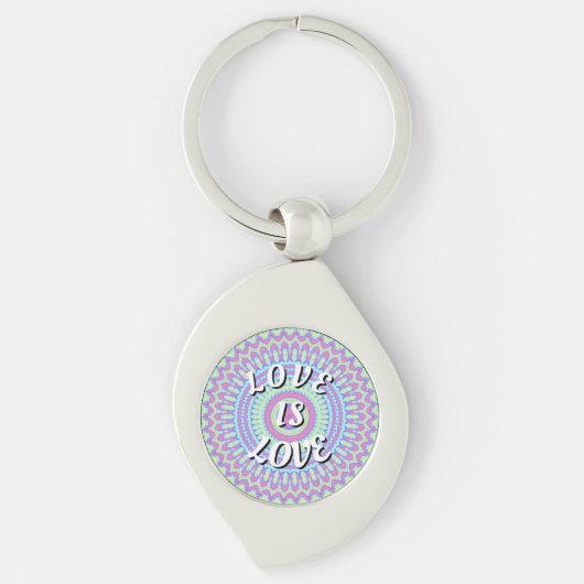 Love Is Love Pride-sleutelhanger Sleutelhanger (Voorkant)