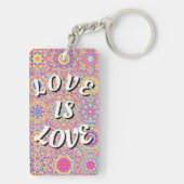 Love Is Love Pride-sleutelhanger Sleutelhanger (achterkant)
