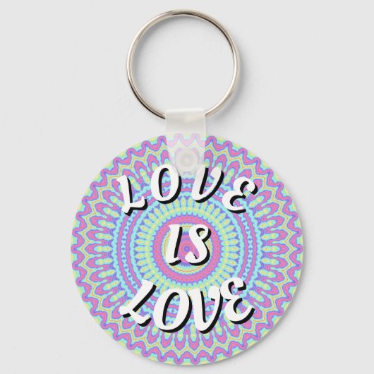 Love Is Love Pride-sleutelhanger Sleutelhanger (Voorkant)