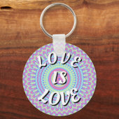 Love Is Love Pride-sleutelhanger Sleutelhanger (Voorkant)