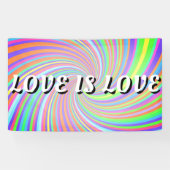 Love Is Love Pride Spandoek (Horizontaal)