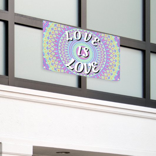 Love Is Love Pride Spandoek (Buitenkant Gebouw)