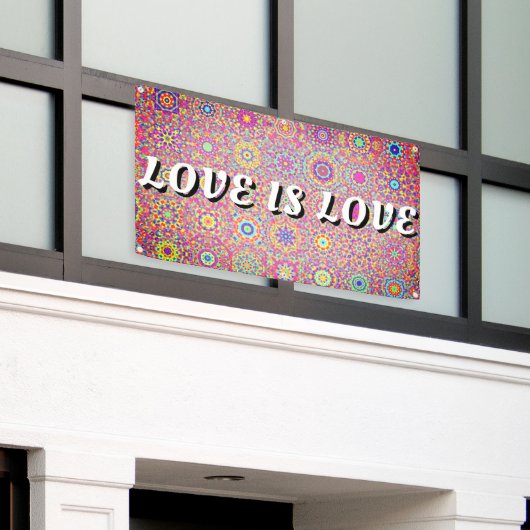 Love Is Love Pride Spandoek (Buitenkant Gebouw)