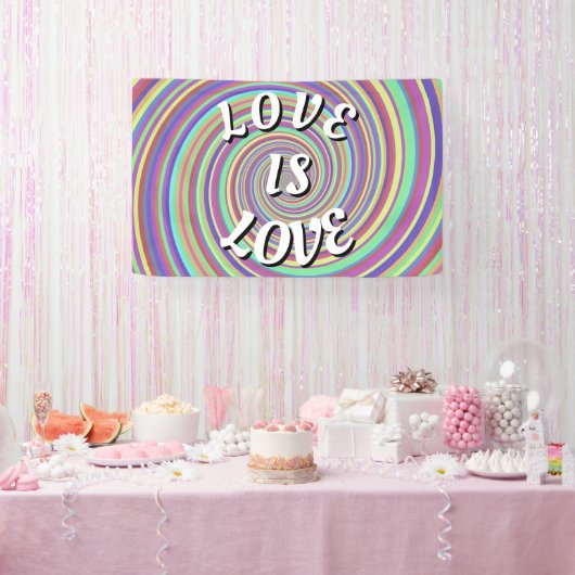 Love Is Love Pride Spandoek (Feest)