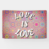 Love Is Love Pride Spandoek (Horizontaal)