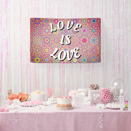 Love Is Love Pride Spandoek (Feest)