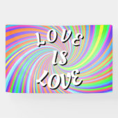 Love Is Love Pride Spandoek (Horizontaal)