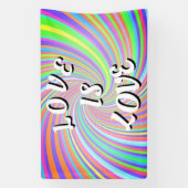 Love Is Love Pride Spandoek (Verticaal)